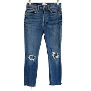 RE/DONE- 90’s High Rise Ankle Crop in Dusk Destroy color Women’s Size 28